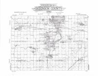 Dickinson County Outline Map, Dickinson County 1911